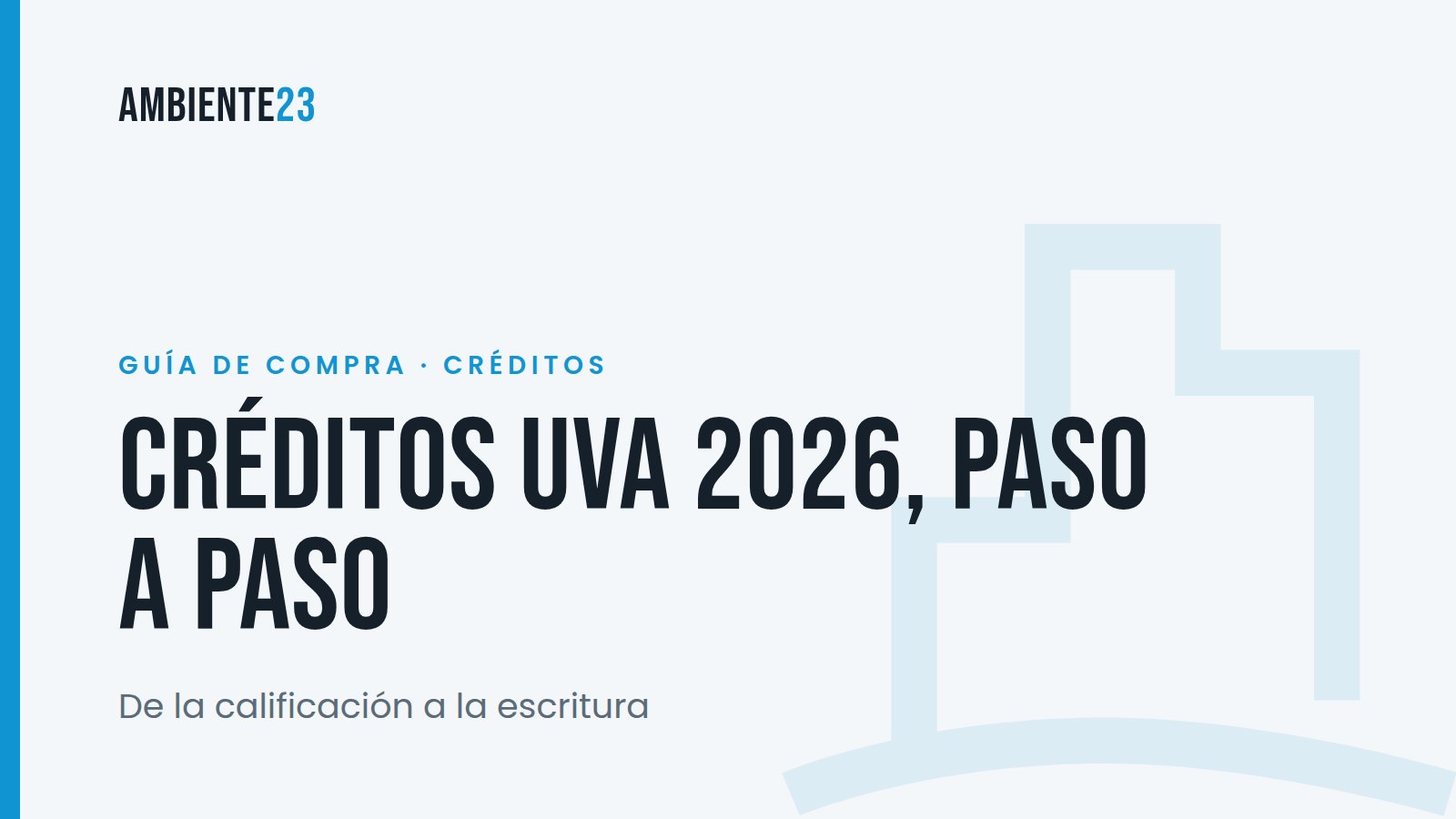 Créditos hipotecarios UVA: recomendaciones y el proceso completo, de la calificación a la escritura