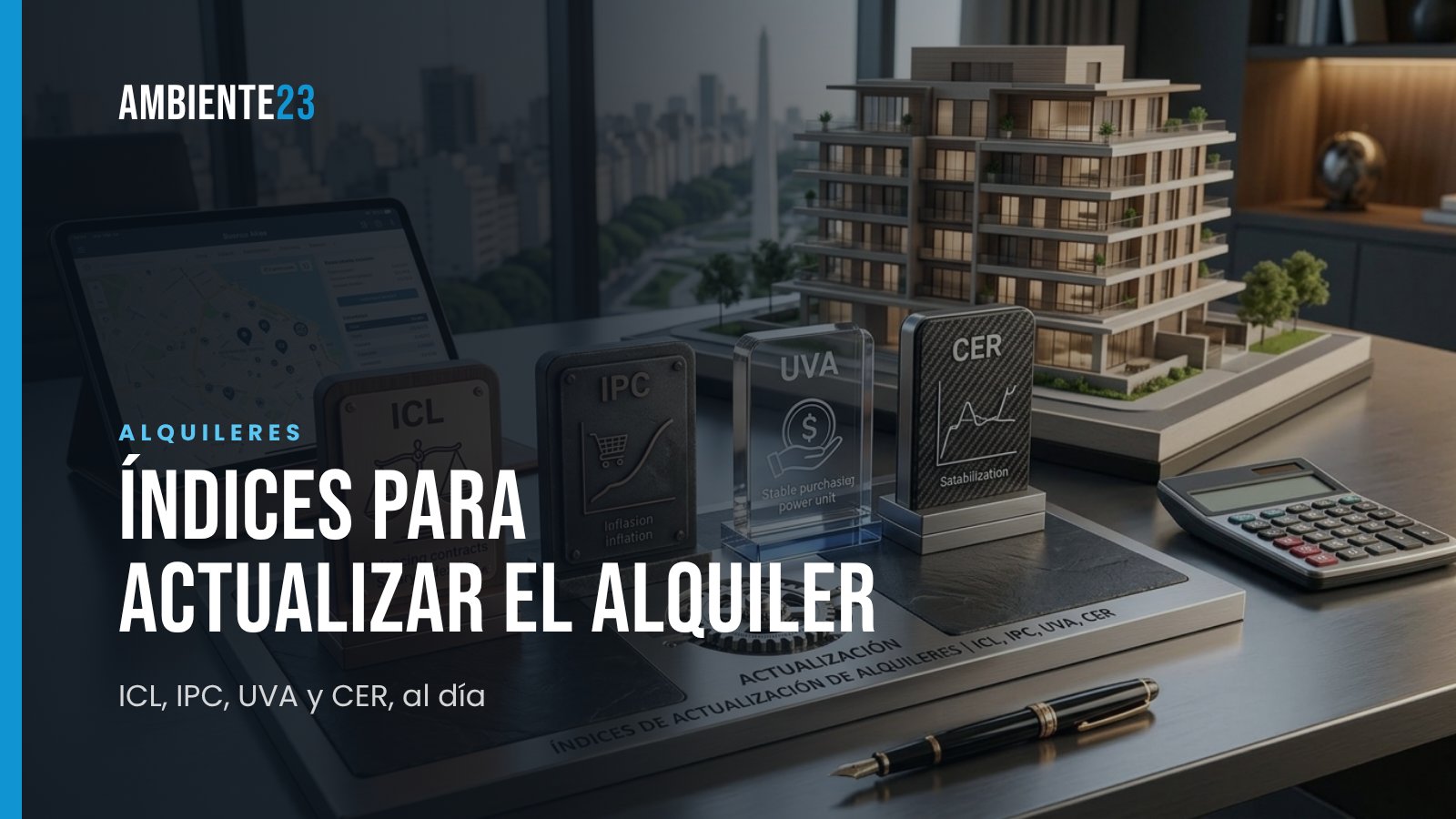 Índices para actualizar el alquiler hoy: ICL, IPC, UVA y CER